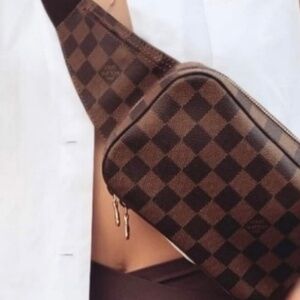 Louis Vuitton Brown Damier Ebene Unisex Geronimo Bumbag